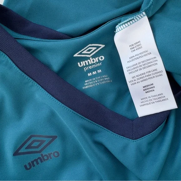 Umbro | Women's Teal V-Neck Soccer Jersey | US M - Picture 4 of 5